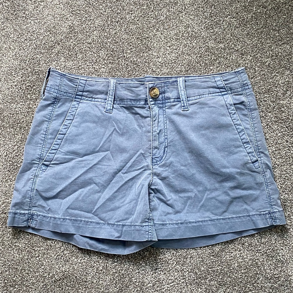 NWOT. Blue Chino American Eagle Shorts.